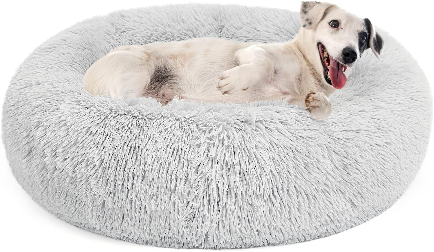 mixjoy-orthopedic-dog-bed-comfortable-donut-cuddler-round-pet-beds-ultra-soft-washable-dog-and-cat-cushion-20-23-30-23-brown