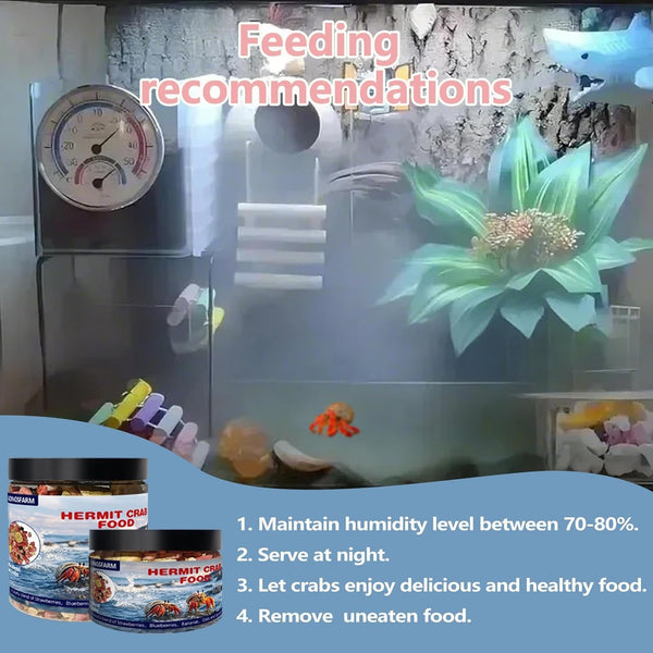 JADINGSFARM Fruity Buffet Blend Diet, 4.4 Oz Food for Hermit Crabs, All Natural Hermit Crab Food, Hermit Crab Treats, High Protein & Nutrient Blend Diet of Oats, Blueberries, Strawberry, Banana, Sprouted Seeds Mix for Hermit Crabs.4