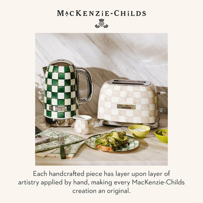 MACKENZIE-CHILDS 2-Slice Toaster, Decorative Toaster for Kitchen, Brown-And-White Mocha Check7