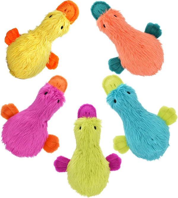 Multipet Duckworth Plush Filled Dog Toy, Assorted Colors, (Pack of 2)3