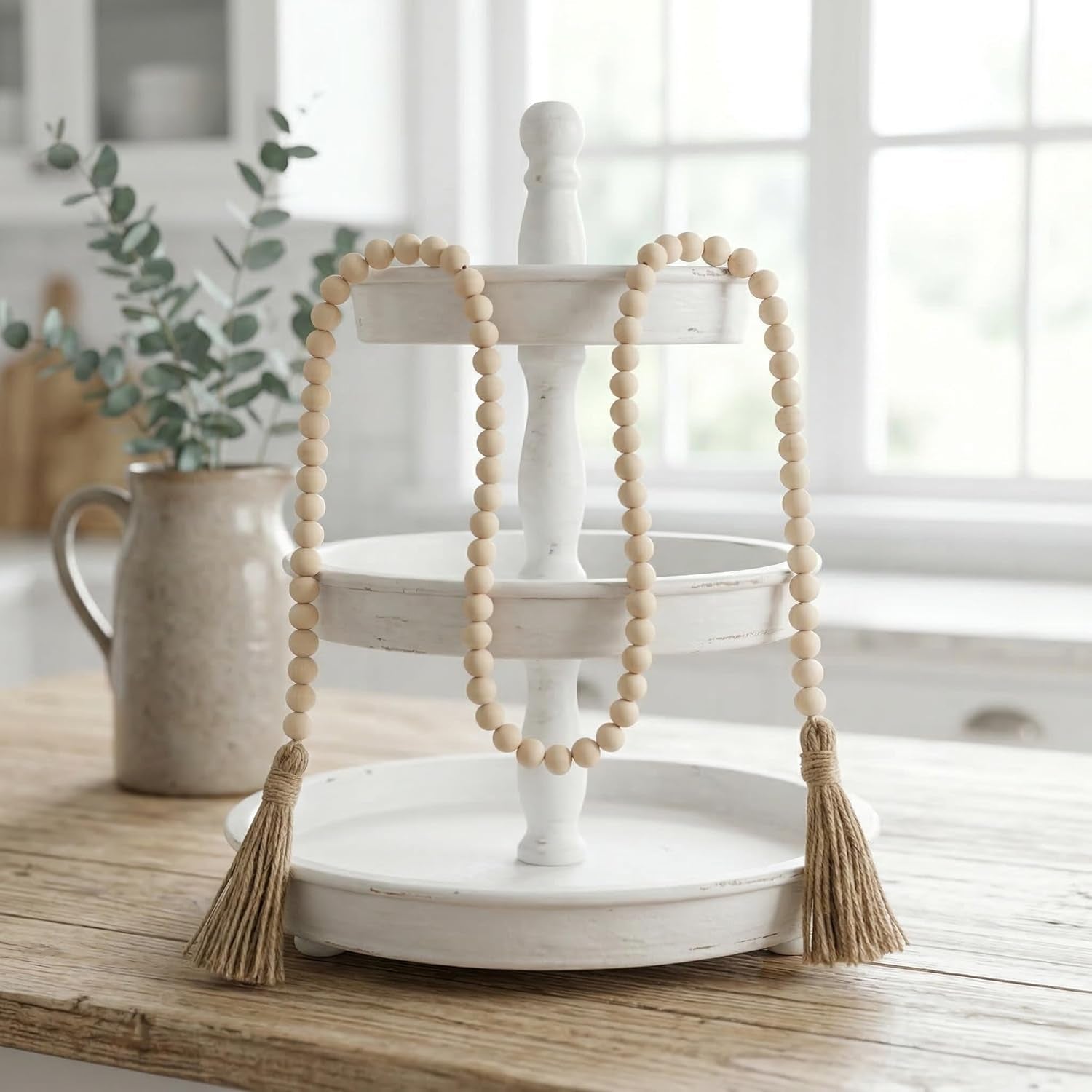 farmhouse-beads-long-length-solid-wood-bead-boho-tassel-garland-rustic-country-solid-beaded-boho-chic-decor-for-wall-above-cabinet-table
