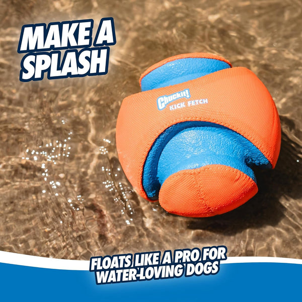 Chuckit! Kick Fetch Ball Dog Toy, Floats in Water, Large 8 Inch Diameter | Durable Rubber and Foam Build, Interactive Play Design, Great for Pool or Lake Sessions, Built for Big Breed Dogs Each Day4