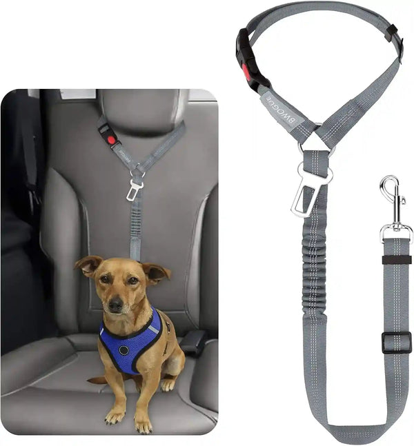 Adjustable Pet Seat Belt Restraint for Dogs and Cats - Vehicle Headrest Safety Harness (1 Pack)25