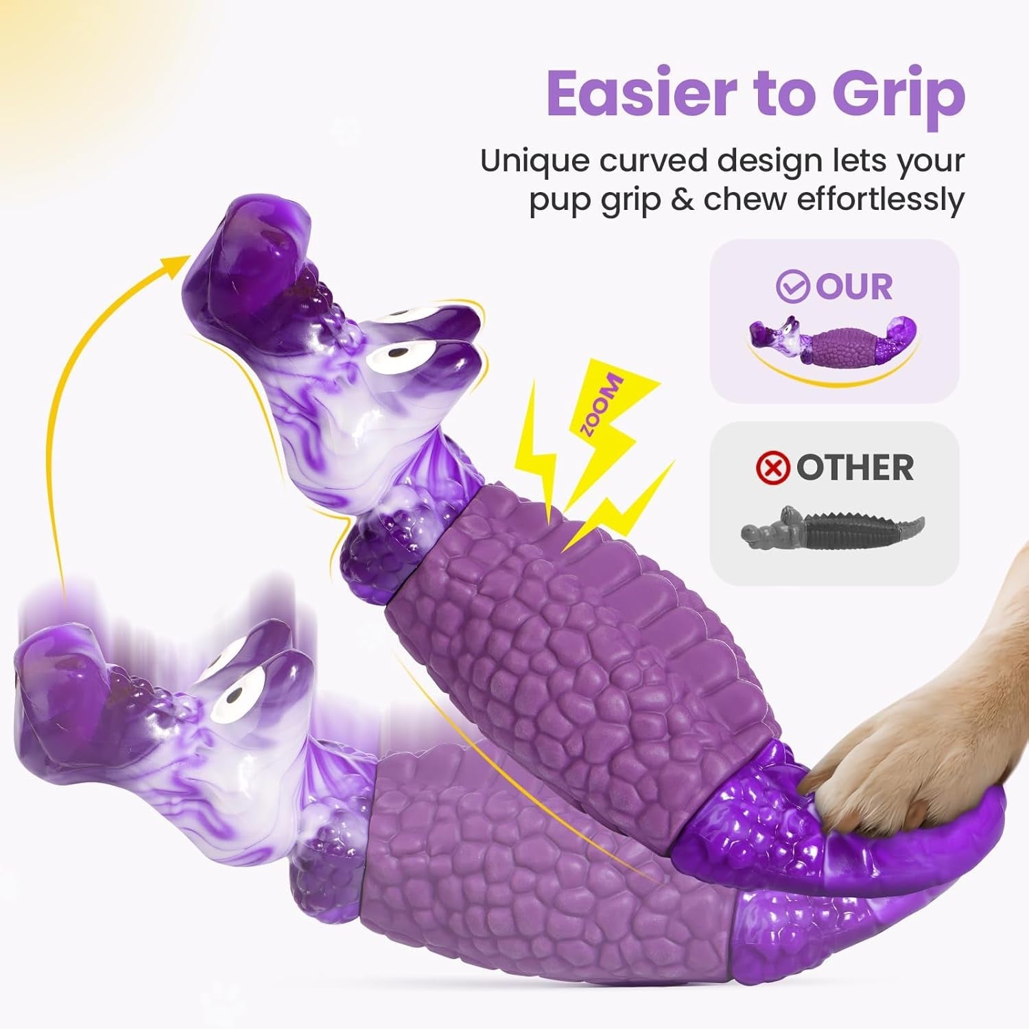 hgb-tough-dog-toys-for-aggressive-chewers-squeaky-indestructible-chew-toy-alligator-dog-toy-for-medium-large-dogs-hard-nylon-natural-rubber-teeth-cleaning-texture-bacon-flavor-keeps-dogs-busy