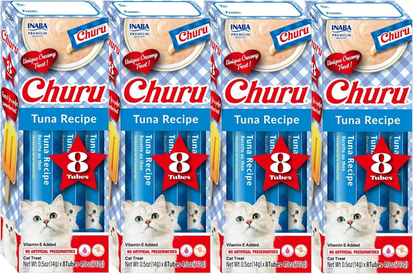 INABA Churu Lickable Purée Natural Cat Treats Gift Box - Chicken Recipe, 8 Tube Gift Box13