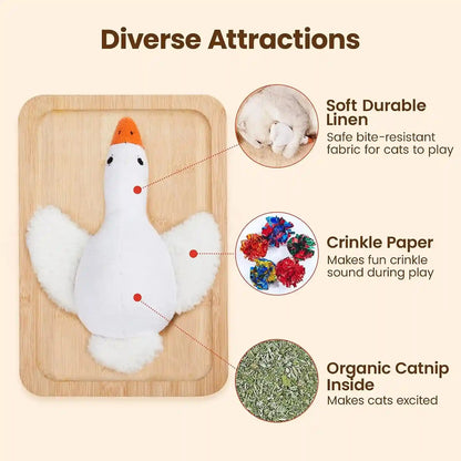 Potaroma Birds Cat Toys, 2 Pack Catnip Toys Soft Durable | Crinkle Sound Kicker Toys for Interactive Indoor Kitten Exercise 6.5 Inches for All Breeds2