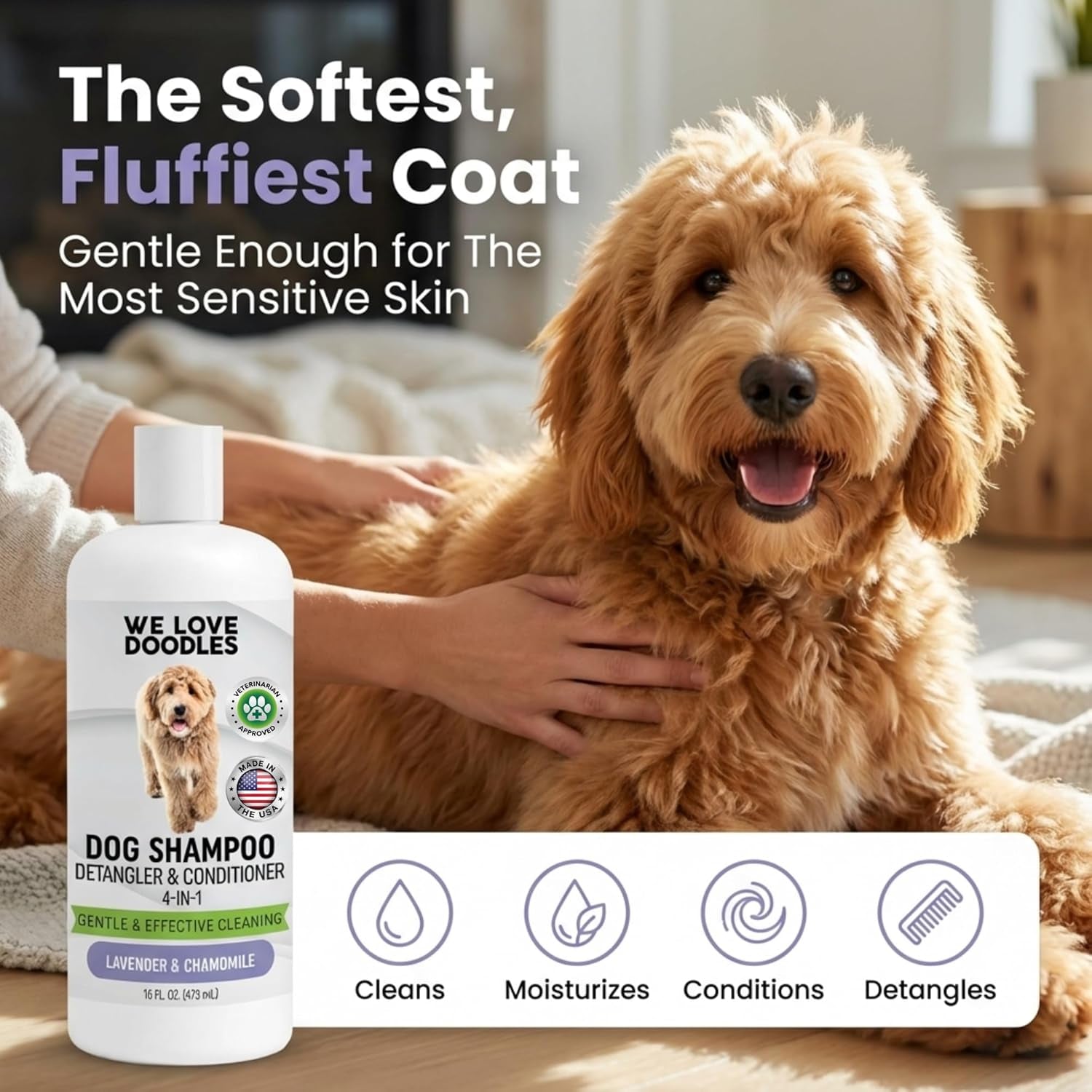 dog-shampoo-conditioner-detangler-hypoallergenic-tearless-lavender-16oz-for-sensitive-itchy-skin-best-shampoo-for-smelly-dogs-goldendoodle-poodle-doodle-puppy-pet-wash-soap-usa-made-4-in-1