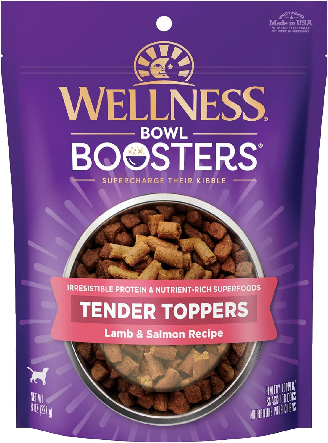 wellness-bowl-boosters-tender-toppers-dog-food-topper-for-small-medium-and-large-breeds-grain-free-natural-lamb-and-salmon-recipe-8-oz-bag
