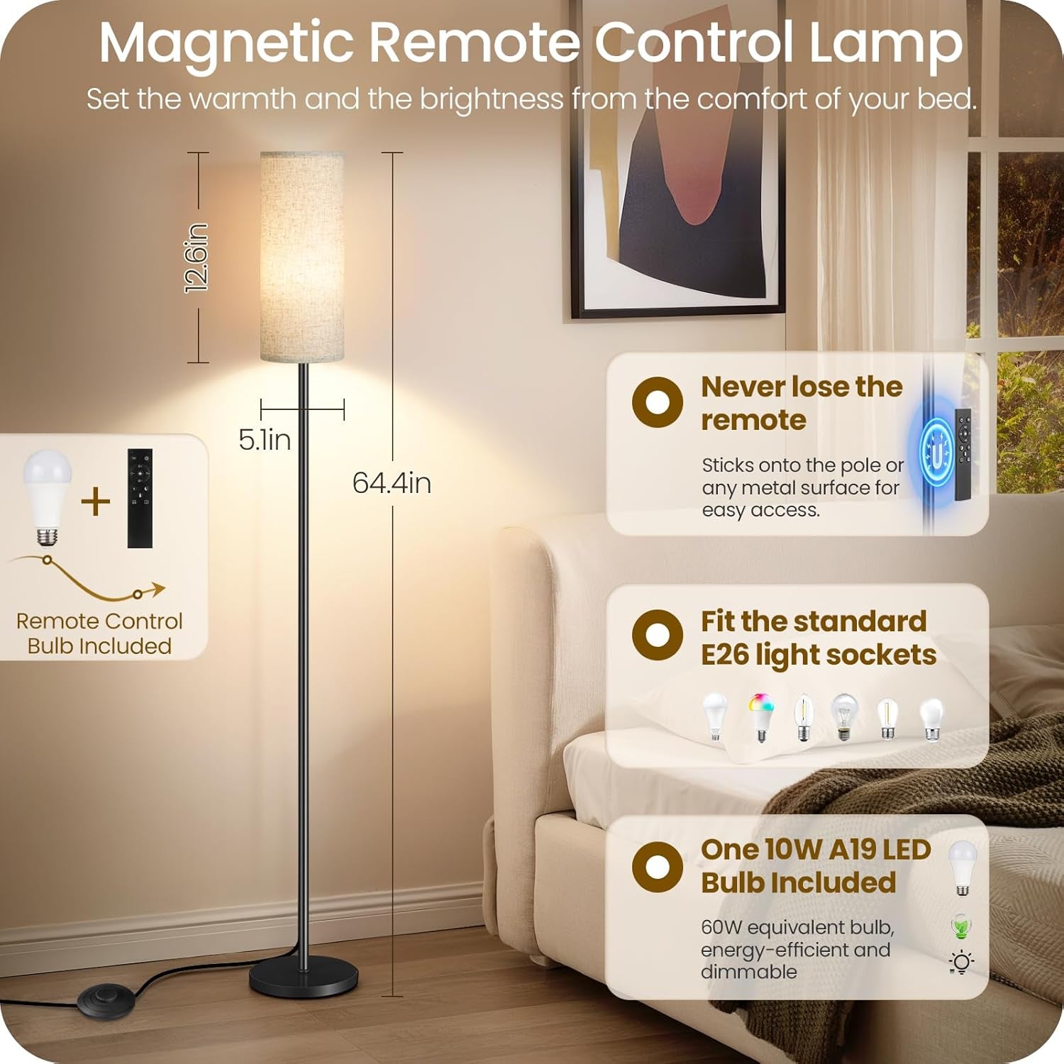 64-4-slim-floor-lamp-for-living-room-with-magnetic-remote-and-foot-switch-dimmable-standing-tall-lamp-mood-for-bedroom-nursery-3-color-temperatures-1-hour-timer-900lm-bulb-included-beige-e06ld05w1