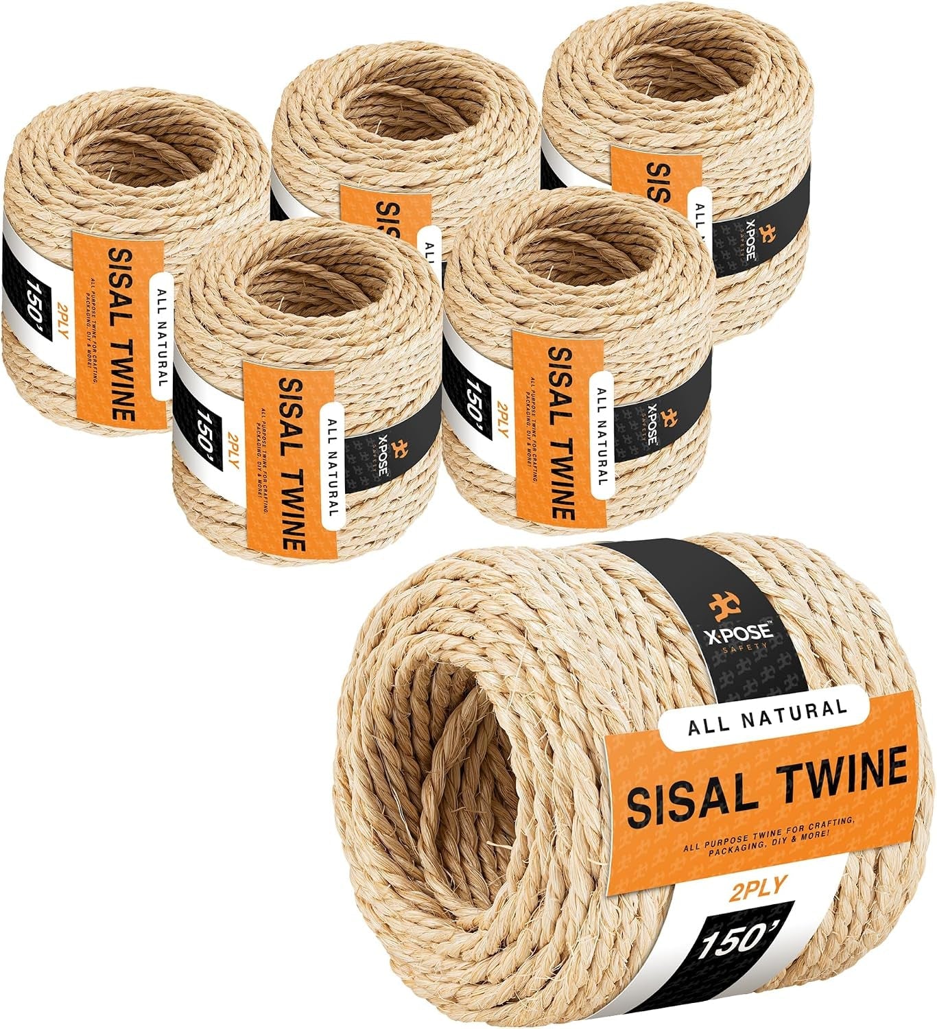 sisal-twine-2-ply-thin-natural-fiber-rope-on-spool-for-cat-scratching-post-cat-tree-replacement-parts-pet-toy-decorative-cordage-pole-wrap-150ft