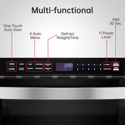 24 Inch Built-In Microwave Drawer,  1.2 Cu. Ft. Microwave Drawer with Automatic Presets, 1000 Watts with 11 Power Levels, Touch Controls, Sensor Cooking, Defrosting Rack, Stainless Steel4