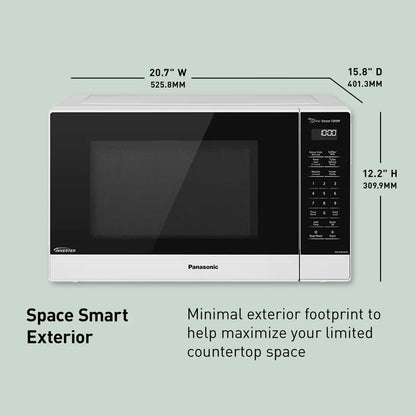 Panasonic NN-SN65KW Microwave Oven with Inverter Technology, 1200W, 1.2 Cu.Ft. Small Genius Sensor One-Touch Cooking, Popcorn Button, Turbo Defrost-Nn-Sn65Kw-(White) | 1.2 Cu.Ft. Small Genius Sensor One-Touch Cooking, Inverter Technology, 1200W, Popcorn Button, Turbo Defrost20