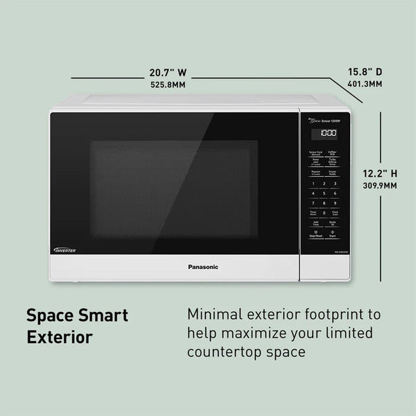 Panasonic NN-SN65KW Microwave Oven with Inverter Technology, 1200W, 1.2 Cu.Ft. Small Genius Sensor One-Touch Cooking, Popcorn Button, Turbo Defrost-Nn-Sn65Kw-(White) | 1.2 Cu.Ft. Small Genius Sensor One-Touch Cooking, Inverter Technology, 1200W, Popcorn Button, Turbo Defrost20