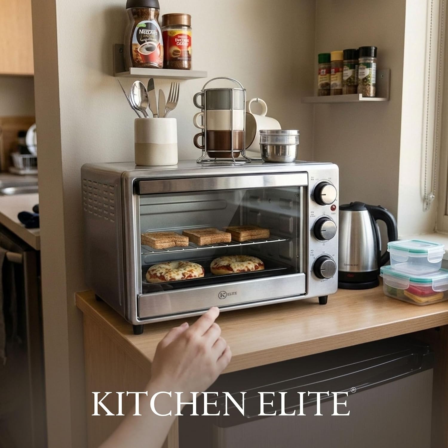 toaster-oven-compact-countertop-appliance-with-bake-tray-wire-rack-adjustable-timer-and-temperature-control-stainless-steel