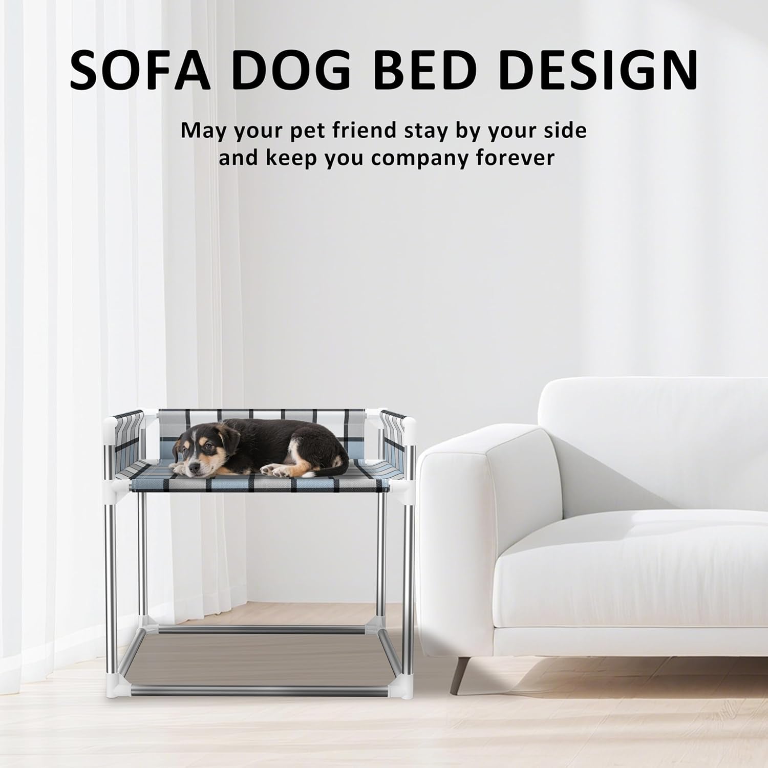 bedside-cosleeper-dog-bed-with-guardrail-3-fence-height-elevated-bed-dog-extension-attached-to-human-bed-for-medium-dog-cat-stainless-steel-window-perch-lounge-elevated-sleeper-hammock-furniture
