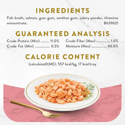 Purina Fancy Feast Appetizers Lickable Grain Free Wet Cat Food Topper Wild Alaskan Salmon Appetizer - (Pack of 10) 1.1 Oz. Trays5