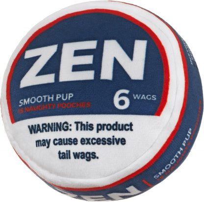 Nestpark Zen Pupper Deckies Parody Dog Toy - Plush Squeaky and Crinkle Funny Dog Toy - Drool Mint11
