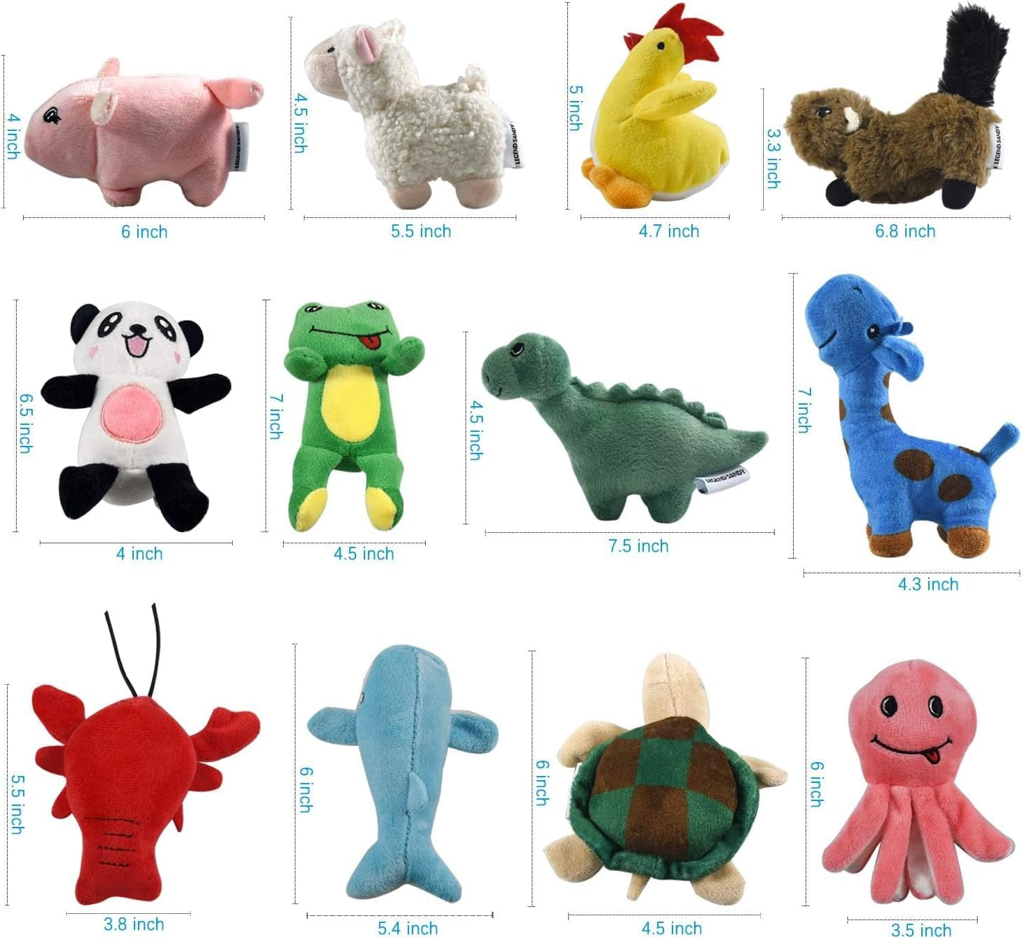 legend-sandy-squeaky-plush-dog-toy-pack-for-puppy-small-stuffed-puppy-chew-toys-12-dog-toys-bulk-with-squeakers-cute-soft-pet-toy-for-small-medium-size-dogs
