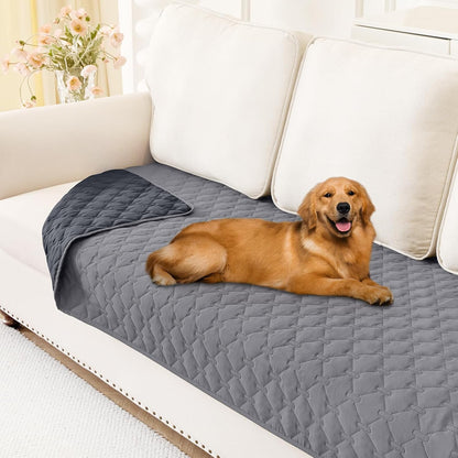 Smiry Waterproof Dog Bed Cover Blanket, Reversible Pet Blanket | Soft Reversible, Washable Leakproof Cats Dogs Couch Cover for Sofa, Couch, Furniture (30X70 Inch)1