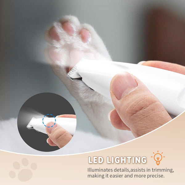 2026 New Pet Precision Trimmer, Dog Paw Trimmer with LED Light, Ultra Quiet | IP68 Waterproof, Dual-Speed Motor, Suit for Trimming Paw, Ear, Face, Butt, Eyebrows, USB Rechageble9