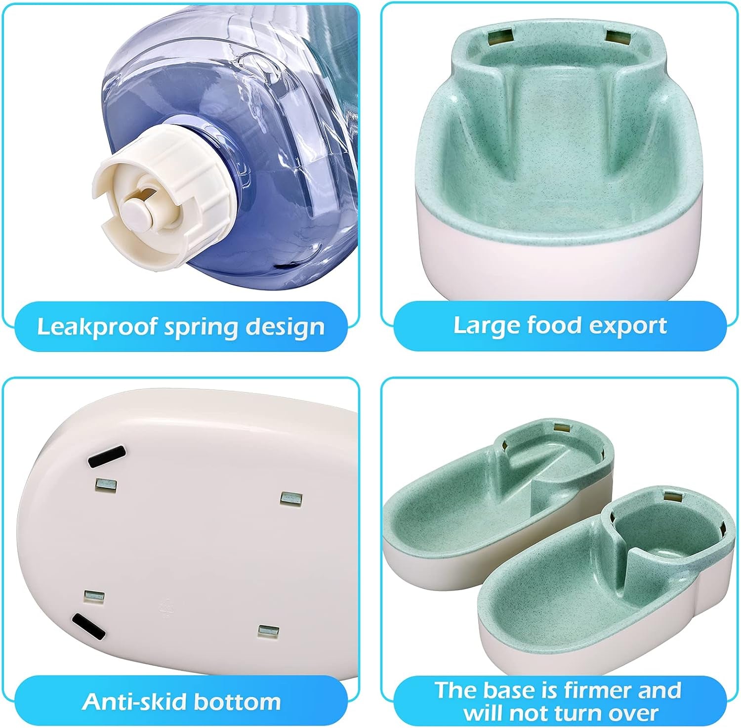 kacoomi-automatic-dog-cat-feeder-and-water-dispenser-gravity-food-feeder-and-waterer-set-with-pet-food-bowl-for-small-medium-dog-puppy-kitten-large-capacity-1-gallon-x-2