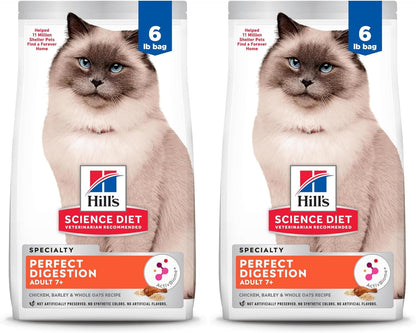 Hill'S Science Diet Adult 7+ Perfect Digestion Dry Cat Food | #1 Veterinarian Recommended, Chicken, Barley & Whole Oats, 3.5 Lb. Bag14