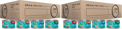 Purina ONE High Protein, Grain Free Pate Wet Cat Food Variety Pack, Grain Free Formula - (Pack of 24) 3 Oz. Cans17