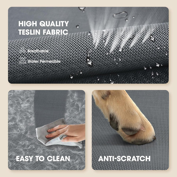 Czpalo Outdoor Elevated Dog Bed for Large Sized Dogs, No-Tool Assembly. | Raised Design Promotes Airflow. Tool-Free Assembly, Easy-To-Clean Mesh, Portable, with Anti-Skid Feet. Indoor/Outdoor Use.5