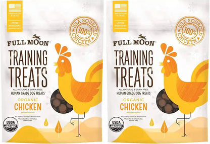 Full Moon USDA Organic Chicken Training Treats Healthy All Natural Dog Treats Human Grade 175 Treats 6 Ounce (Pack of 1) | Organic Chicken, Human Grade, No Corn, No Wheat, No Soy, Glycerin Free, Made in the USA8