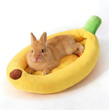 Dog & Cat Bed for Indoor Cats Relaxing Banana Mattress Fluffy Pet Mattress Waterproof Memory Foam Pet Bed with Sides Suitable for Small and Medium-Sized Dogs and Cats Guinea Pig Bed (Small)8