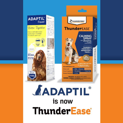 Thunderease Pheromone Calming Spray for Dogs | Drug Free and Easy to Use. Reduce Anxiety during Travel, Vet Visits, Boarding. Powered by Adaptil.4