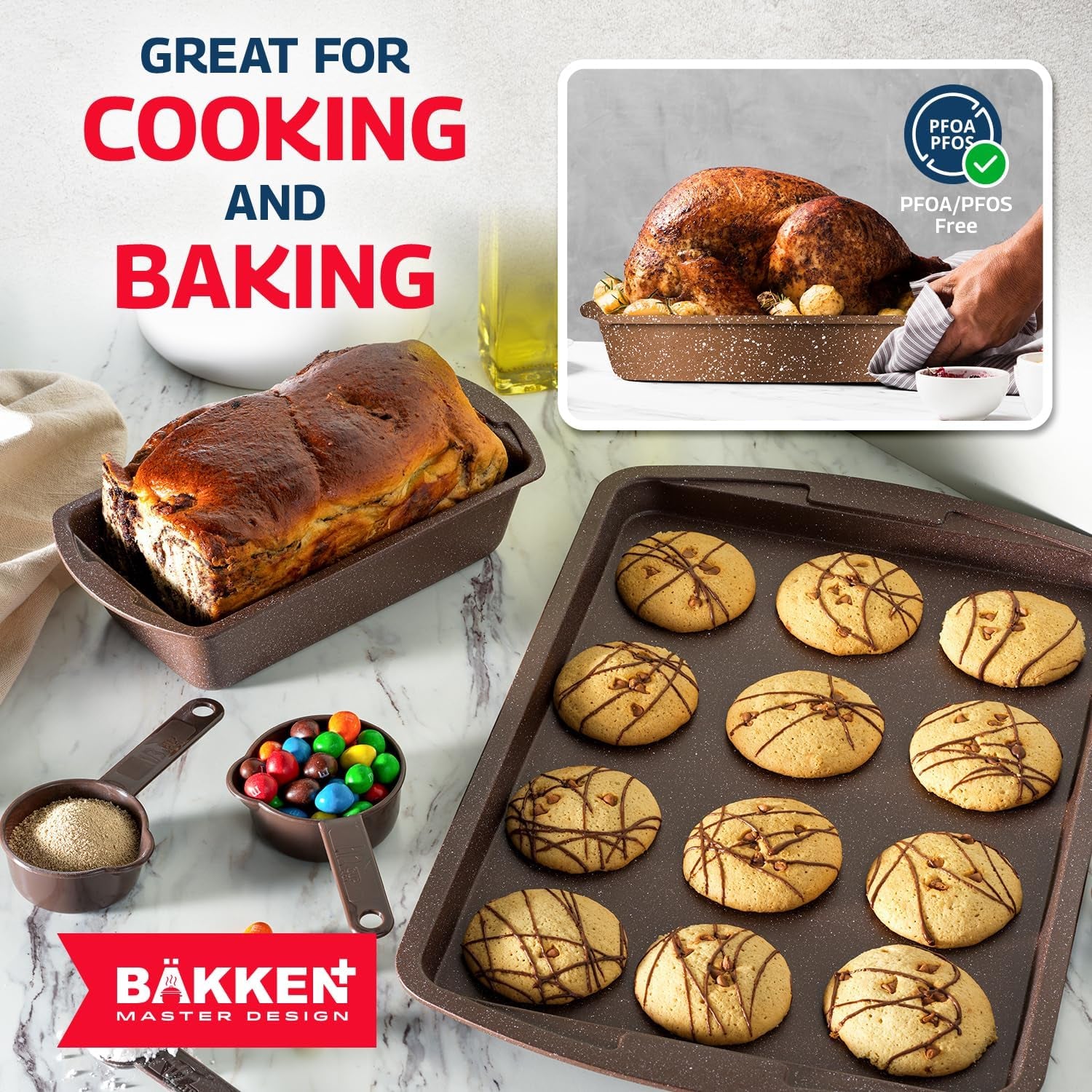 bakken-master-38-piece-granite-cookware-and-bakeware-set-nonstick-granite-coating-pots-and-pans-with-detachable-handles-and-tempered-glass-lids-6-piece-bakeware-set-12-piece-mixing-bowls-brown