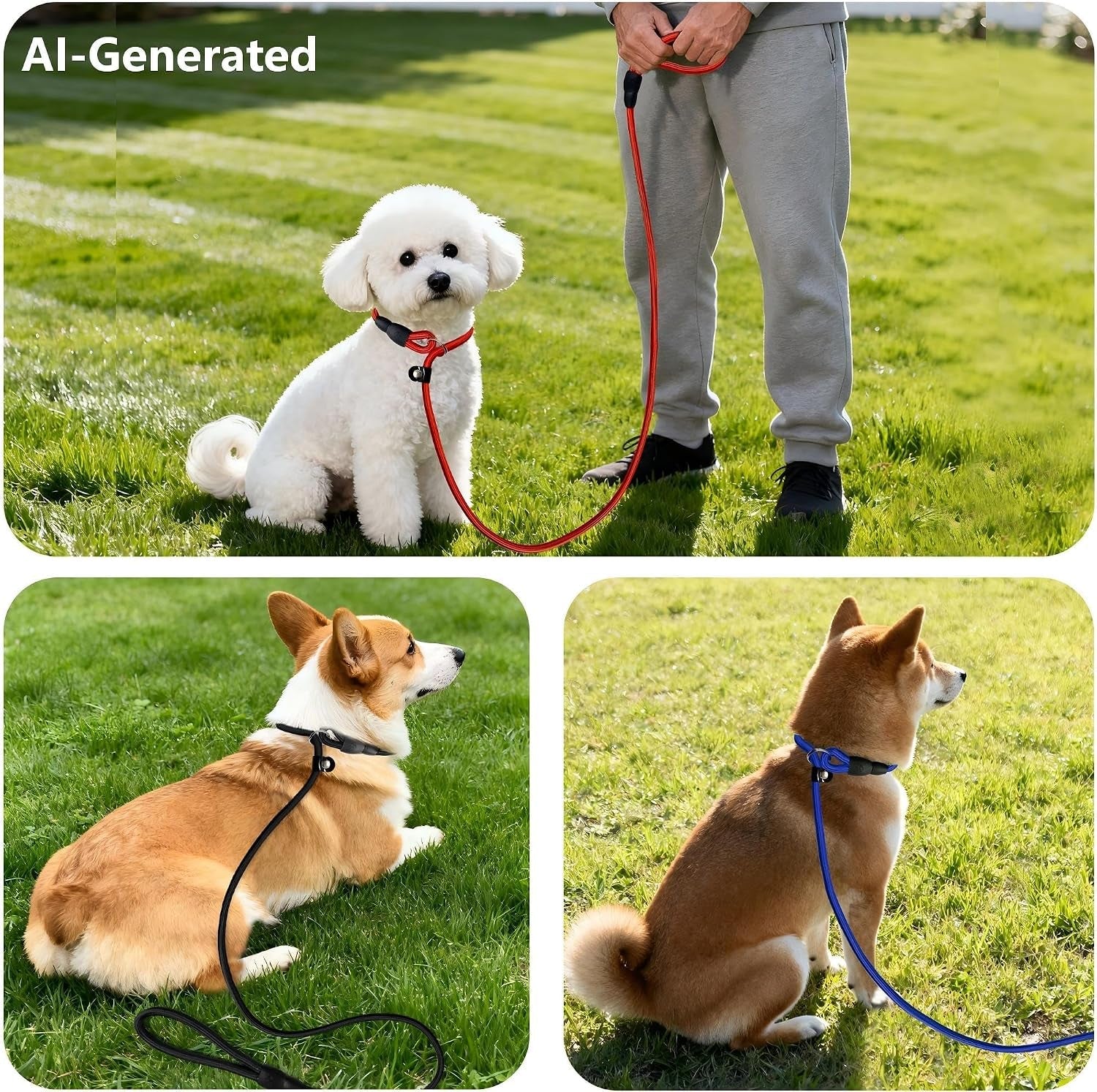 fovrlzse-upgraded-dog-slip-lead-3-pack-adjustable-nylon-lead-for-dogs-red-black-blue-training-aid-eco-friendly-cotton-lining-integrated-plastic-buckle
