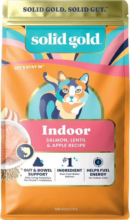 Solid Gold High Protein Dry Cat Food - Grain Free & Gluten Free Chicken Cat Dry Food W/Probiotics for Gut Health & Digestion - High Fiber & Omega 3 - Low Carb Superfood Kibble for Cats All Ages -12LB15