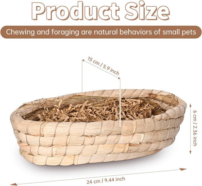 31PCS Rabbit Chew Treat Toys for Teeth Health, Natural Bunny Enrichment Toys for Boredom & Stress Relief, Keep Busy Toys for Guinea Pig Chinchilla Hamster Rat Gerbil Degu Indoor Outdoor5