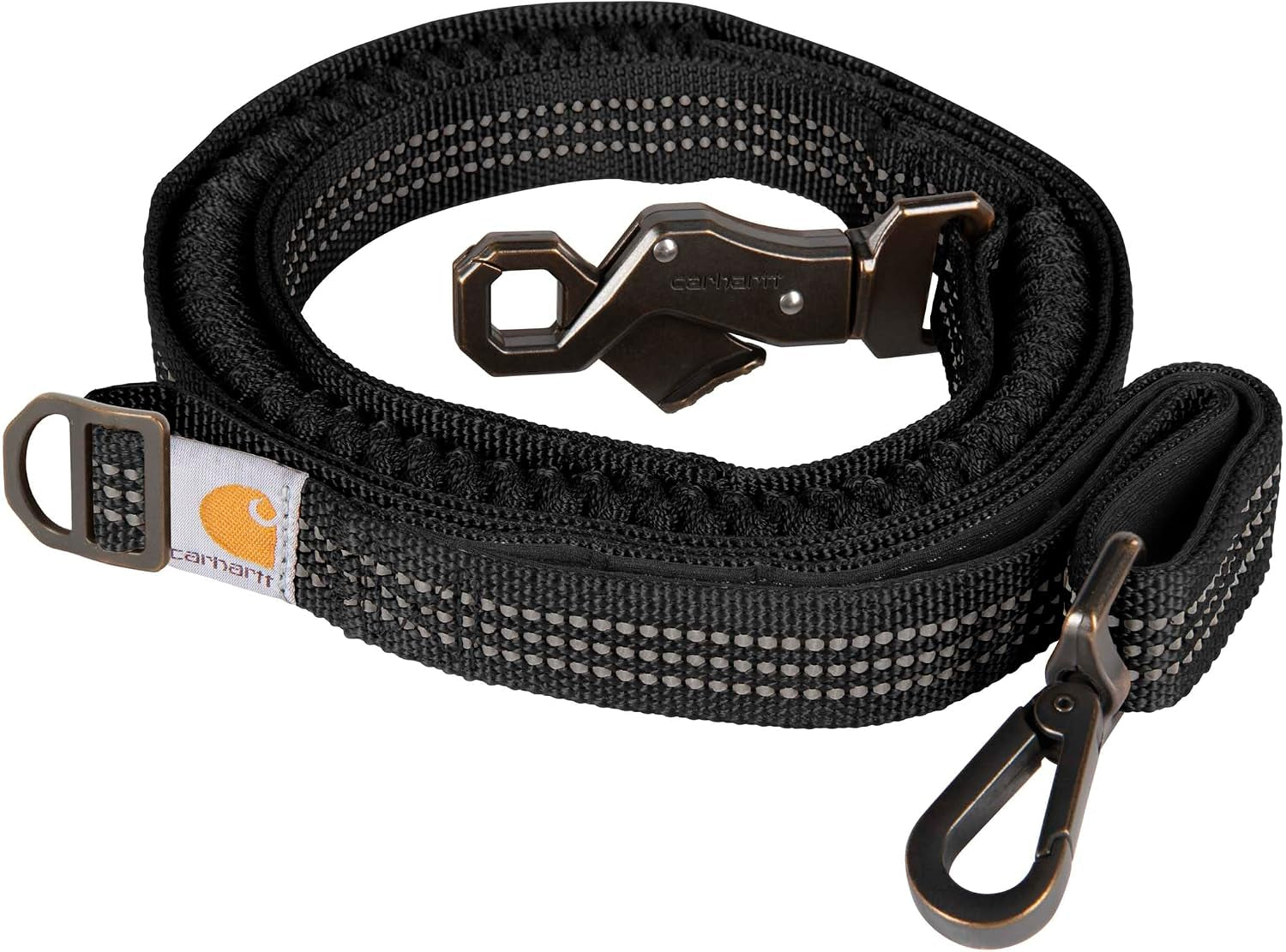 carhartt-pet-durable-nylon-webbing-shock-absorbing-leash-for-dogs-reflective-stitching-for-visibility-carhartt-brown-shock-absorbing-large