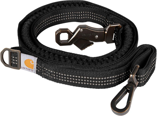 Carhartt Pet Durable Nylon Webbing Shock Absorbing Leash for Dogs, Reflective Stitching for Visibility, Carhartt Brown (Shock Absorbing), Large12