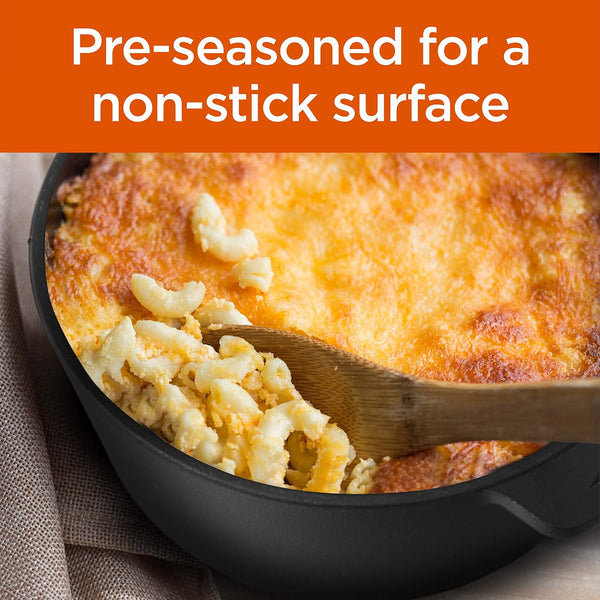 2-In-1 5-Qt. Dutch Oven, 10.25-Inch Skillet Lid, CHFL508 | Pre-Seasoned Cast Iron, Works on All Cooktops Including Induction, Outdoor Cookware for Campfires or Grills6