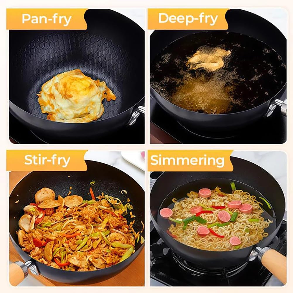 japanese-iron-pot-with-lid-heavy-duty-uncoated-iron-wok-deep-frying-pan-for-stovetop-cooking-traditional-iron-cookware-for-stir-fry-and-saute-hammer-glass-cover-m-9-5-in