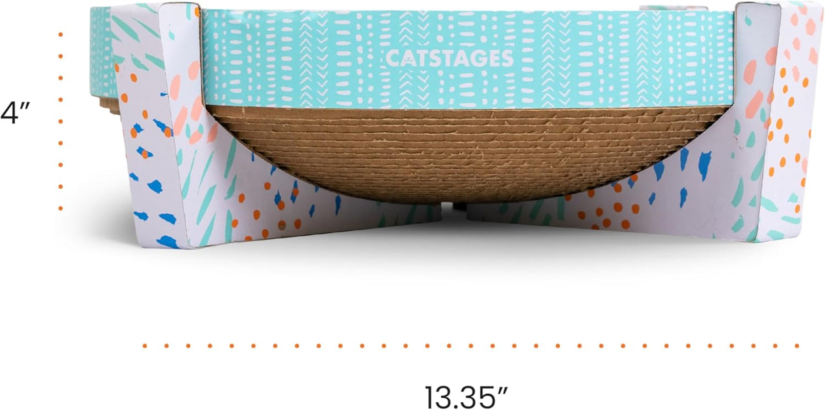catstages-scratch-snuggle-rest-2-in-1-indoor-cat-scratcher-elevated-cat-lounger-catnip-included
