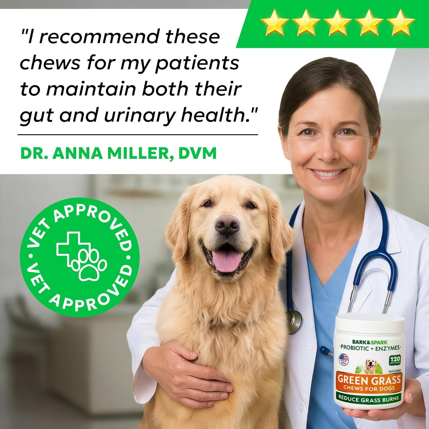 bark-spark-green-grass-dog-chews-dog-pee-grass-urine-neutralizer-lawn-grass-burn-spot-chews-with-probiotics-enzymes-helps-reduce-lawn-burn-from-dog-urine-120-soft-chews