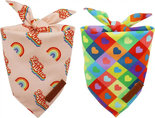 Realeaf 4Th of July Dog Bandanas 2 Pack, Reversible American Flag Pet Scarf for Boy and Girl, Premium Durable Fabric, Patriotic Bandana for Large and Extra Large Dogs (X-Large)10