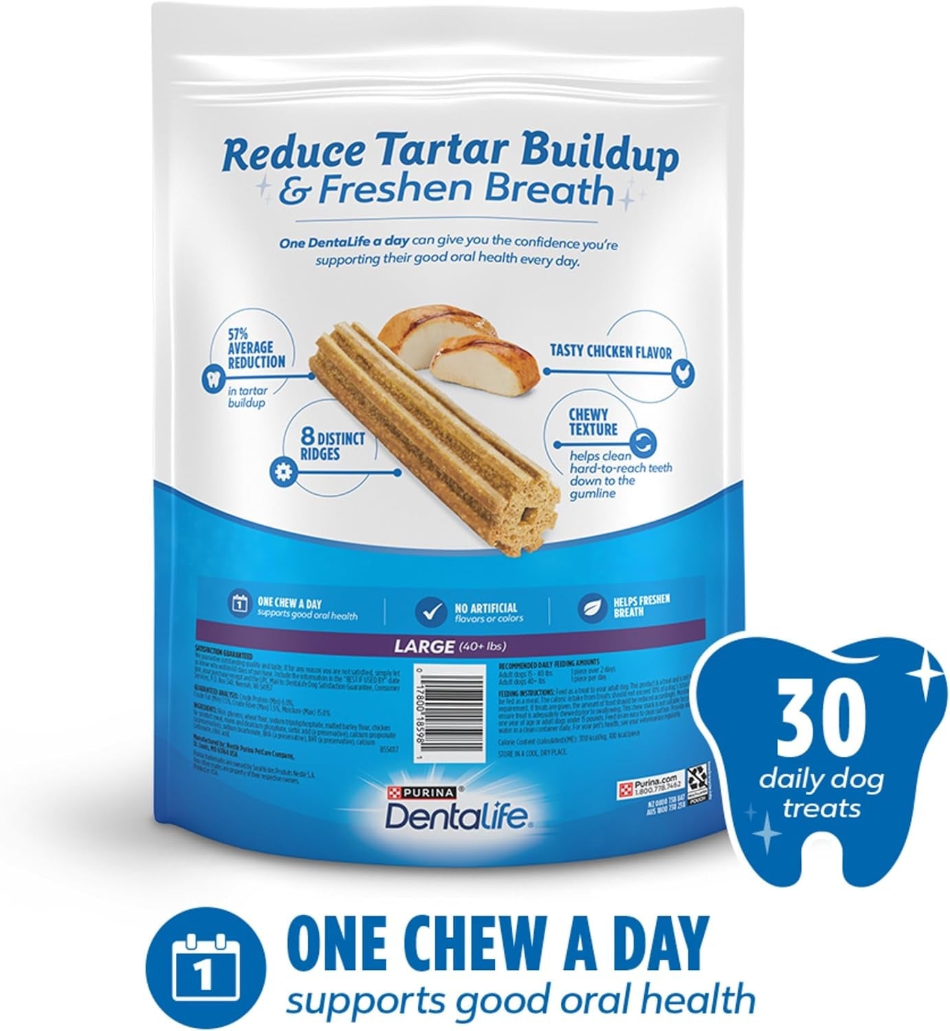 dentalife-purina-daily-oral-care-dental-large-dog-treats-pack-of-2-30-ct-for-large-dogs-40-lbs-chicken-flavored-dental-chews-that-freshen-breath-and-fight-tartar-buildup-made-in-the-usa