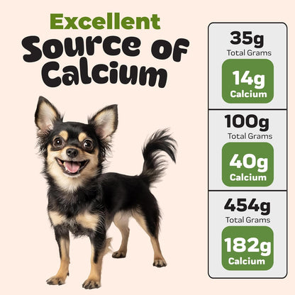 8Oz Chefpaw Eggshell Powder for Dogs – Natural Calcium Supplement for Bone Health - Free Chefpaw Nutrition App Access – 100% Powderized - Safe for Homemade and Raw Dog Food Diets5
