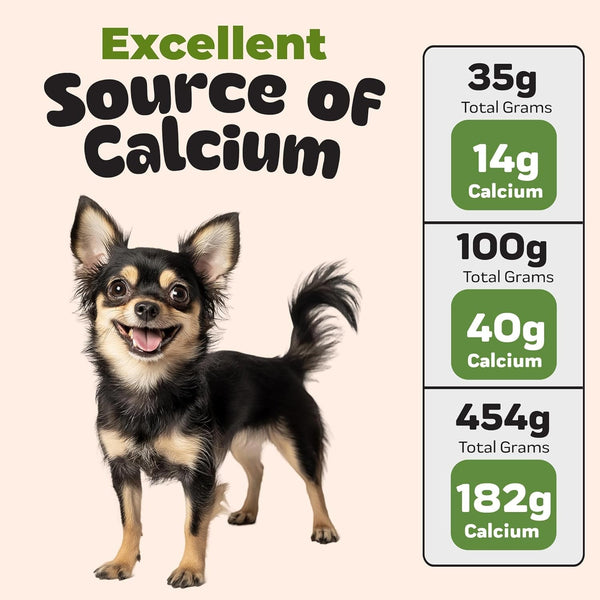 8Oz Chefpaw Eggshell Powder for Dogs – Natural Calcium Supplement for Bone Health - Free Chefpaw Nutrition App Access – 100% Powderized - Safe for Homemade and Raw Dog Food Diets5