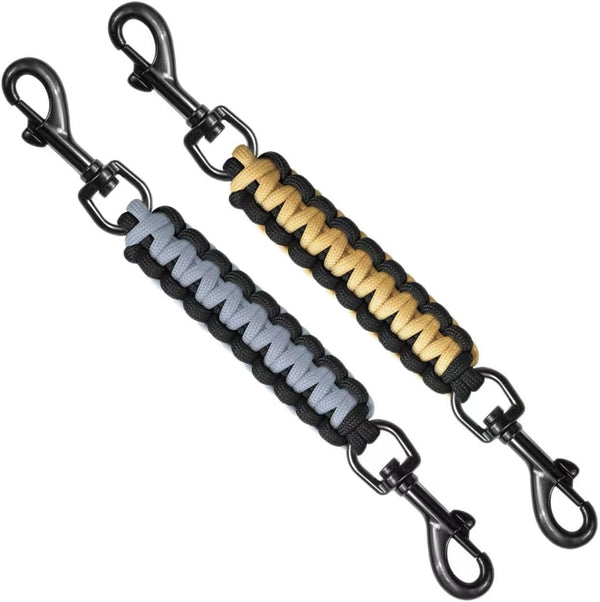 Dog Collar Safety Clip, Collar Companion, Handmade Backup Safety Strap, Double-Ended Clip Leash Connector, Suitable for Dog Harnesses, Prong, Pinch Collars (Pink, 1 Pack)8