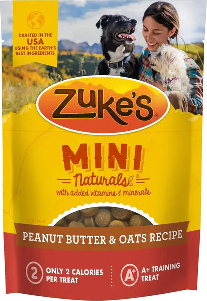 Zuke’S Mini Naturals Dog Training Treats for Dogs, Pet Treats Made with Real Peanut Butter - 10 Oz. Pouch1