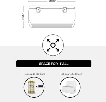 Hard Cooler | Polar & Party Bar Series | Insulated Ice Chests4