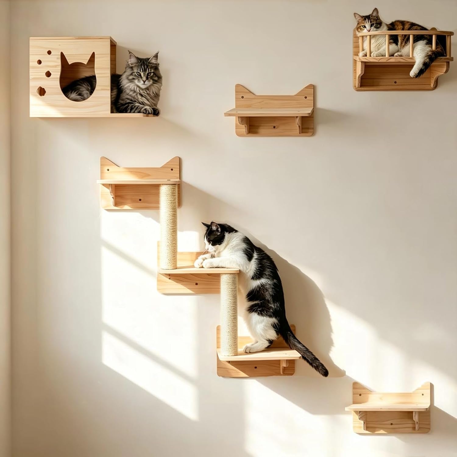 cat-wall-shelves-9-piece-cat-wall-furniture-for-large-cats-solid-pine-wall-mounted-cat-furniture-with-cat-house-cat-climbing-shelves-ladder-and-sisal-scratching-posts-for-indoor-cats