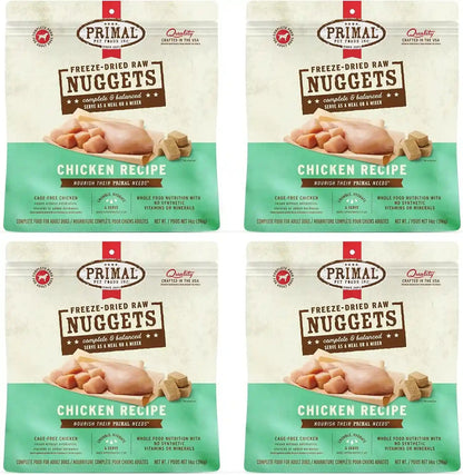 Primal Freeze Dried Dog Food Nuggets, Chicken; Complete Balanced Meal, Topper or Treat; Premium, Healthy, Grain Free, High Protein Raw Dog Food, 14 Oz | Complete & Balanced Nutrition, Meal, Topper or Treat, Grain-Free, High Protein, No Synthetic Vitamins & Minerals38